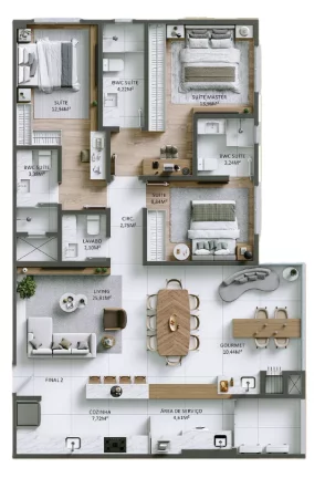 Imagem Positano - Apartamento à venda no bairro Praia Brava de Itajaí - Itajaí/SC