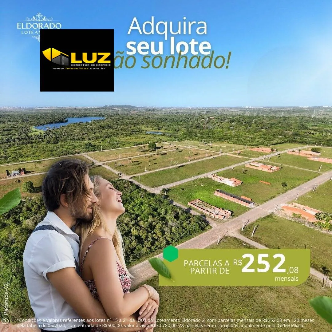 Imagem Realize o sonho do seu Lote Próprio! 
Loteamento Eldorado