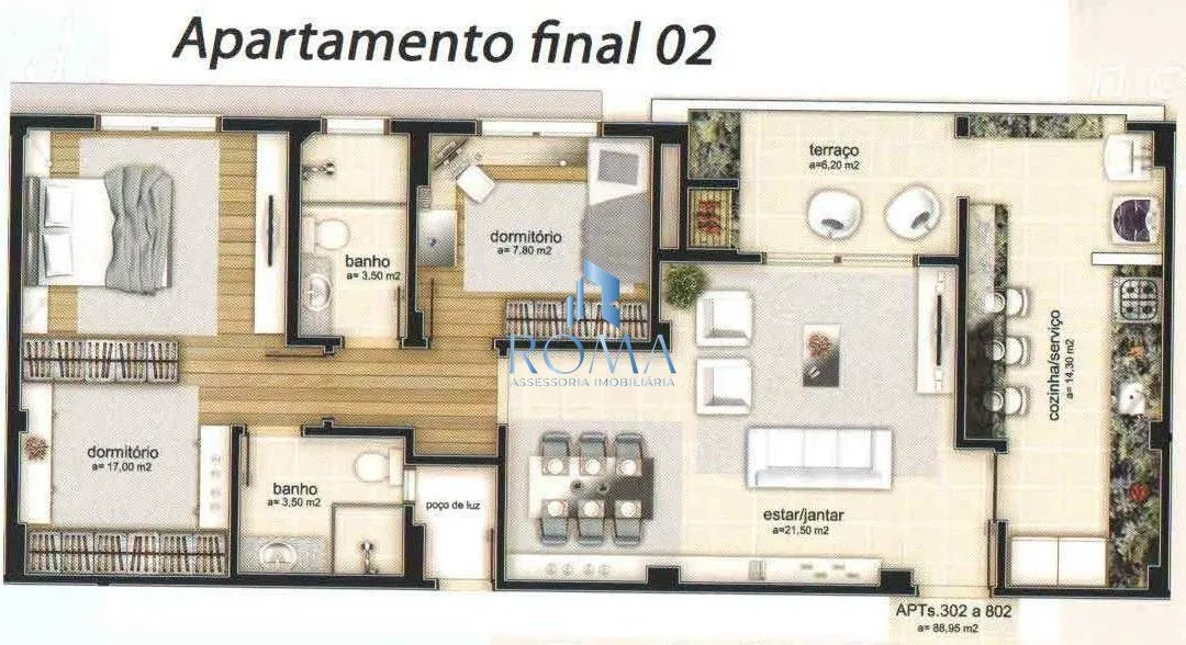 Imagem Apartamento 2 dormitórios à venda Centro Santa Maria/RS