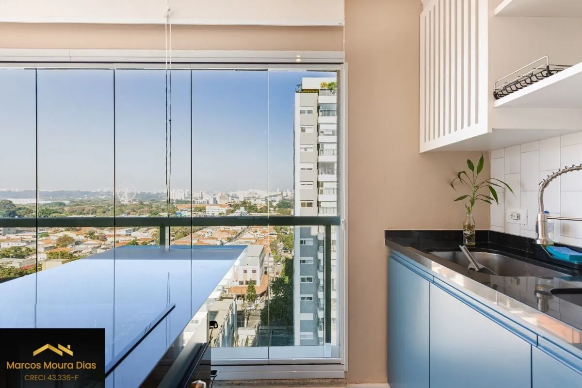 Imagem Apartamento Mobiliado à venda com 1 dormitório e 1 vaga na Vila Leopoldina - Portaria 24 hs, Edifício com Lazer e Gerador