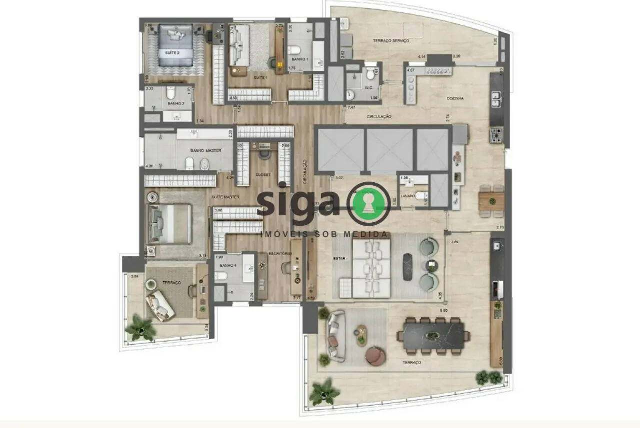 Imagem Apartamento para venda no Paraíso 04 suítes, São Paulo - SP