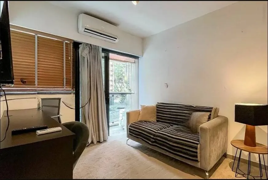 Foto do imóvel Flat Cerqueira César - 37M², 1 Dorm, 1 Vaga, Varanda, Mobiliado.
