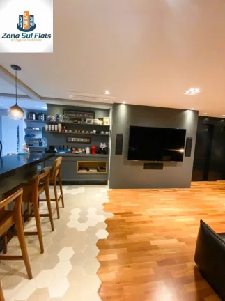 Foto do imóvel Apartamento Mobiliado e Decorado à Venda No Brooklin Com 1 Suíte e 2 Vagas em RUA MICHIGAN