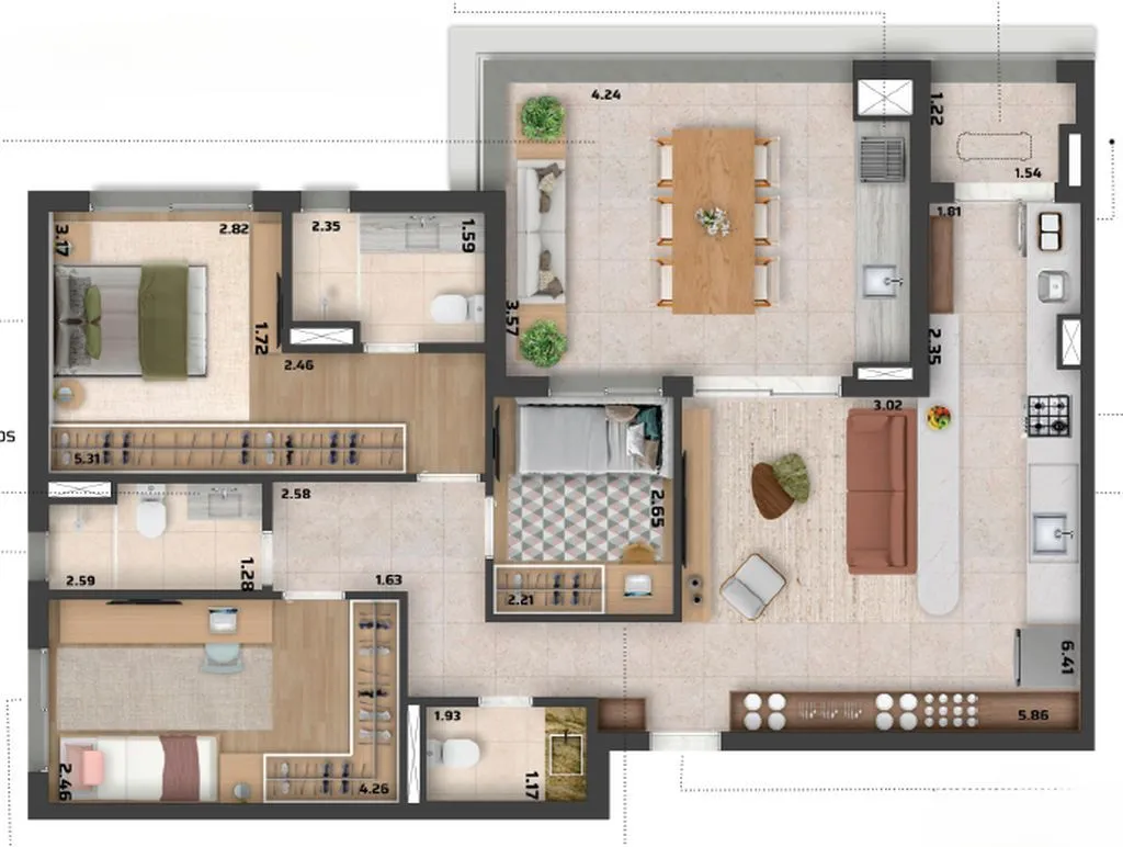 Imagem Flat à venda, 25 m² por R$ 252.943,00 - Manaíra - João Pessoa/PB