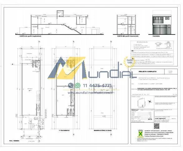 Imagem Ótimo salão com 140m² de área útil, 1 banheiro. Aluguel R$ 8.000,00 + 2 salas com 65mts² de á...