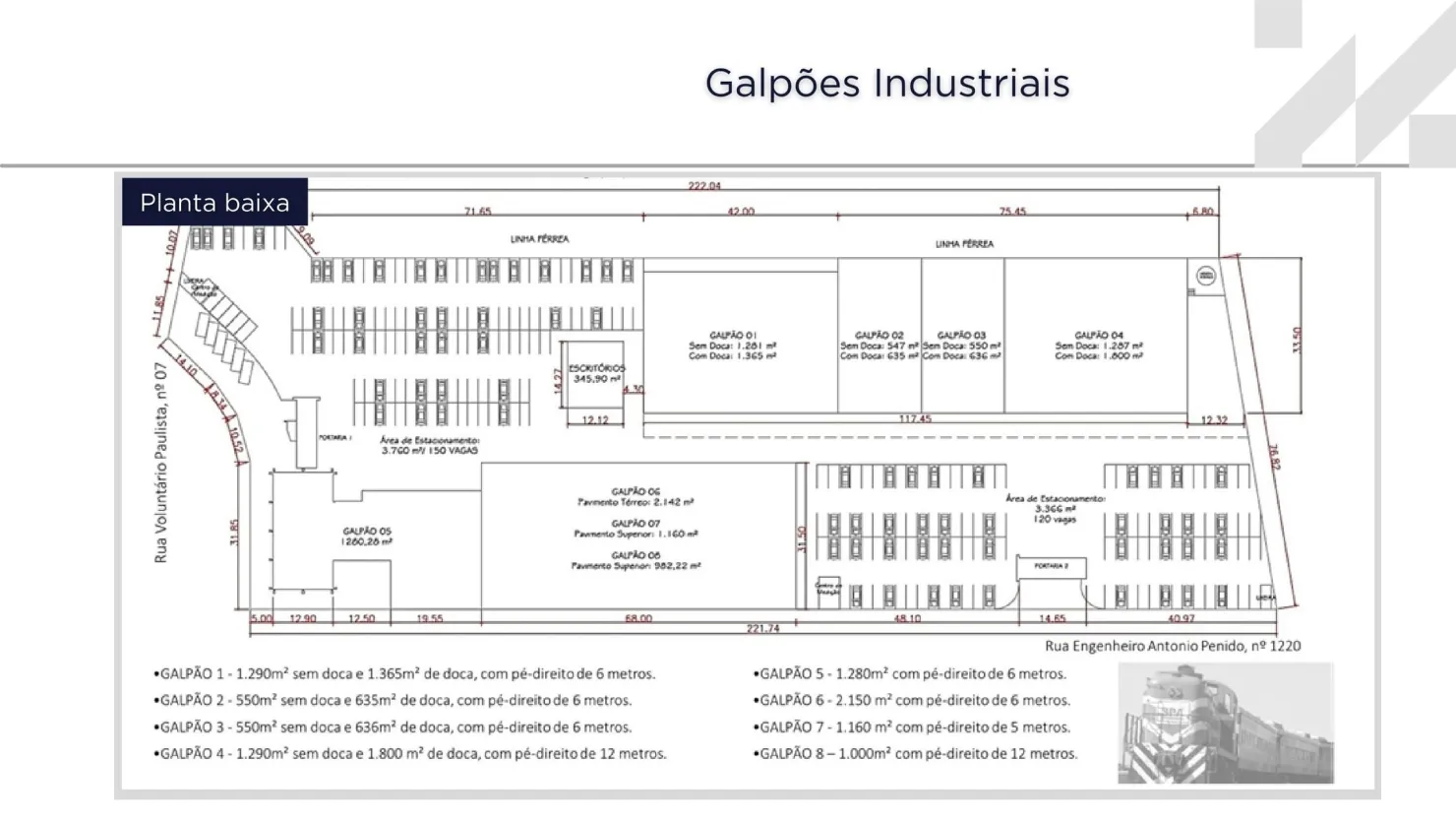 Imagem Galpão Comercial em Cruzeiro com Galpões, Escritórios e Estacionamento para Mais de 200 Vagas, Ideal para Diversos Tipos de Negócios e Eventos