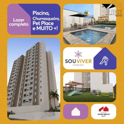 Imagem 02 Quartos com Lazer Completo e Piscina - Jd. Paineiras