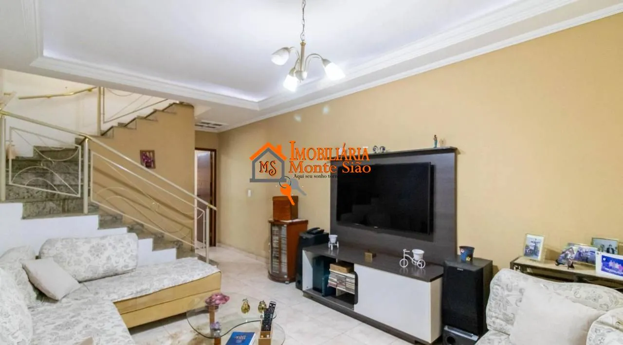 Imagem Sobrado com 4 dormitórios à venda, 135 m² por R$ 750.000 - Ponte Grande - Guarulhos/SP