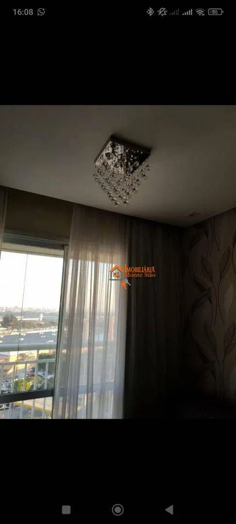 Imagem Apartamento com 2 dormitórios para alugar, 56 m² por R$ 4.180,43/mês - Vila das Palmeiras - Guarulhos/SP
