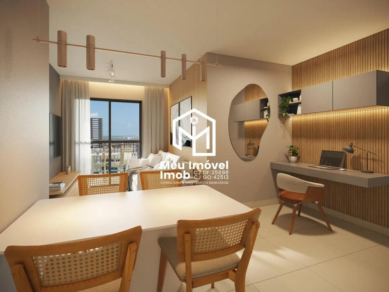 Imagem Apartamento 2 Quartos 1 Suíte 1 Vaga 61m² João Pessoa