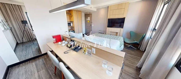 Imagem Flat disponível para venda no Mercure São Paulo Pinheiros Hotel, com 28m², 1 dormitório e 1 vaga de garagem