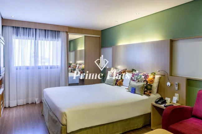 Imagem Flat disponível para venda no Mercure São Paulo Nações Unidas, com 27m², 1 dormitório e 1 vaga de garagem