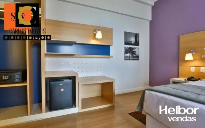 Imagem Apartamentos Stúdios 100% mobiliados, na praia, por apenas R$379.000-Santos
