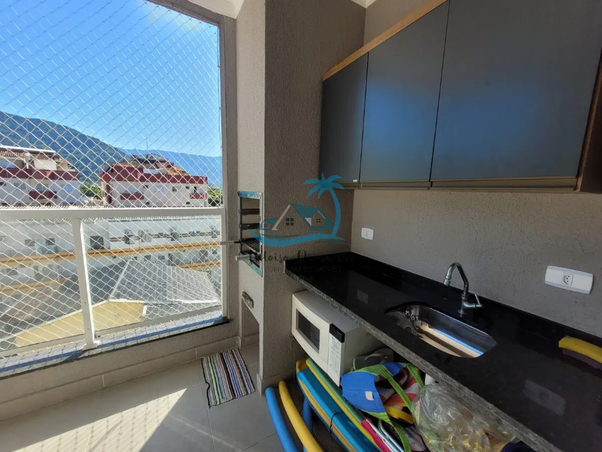 Imagem Excelente apartamento novo e mobiliado a venda a 150 metros do mar na praia do Perequê-Açu em Ubatuba, 519.000,00.