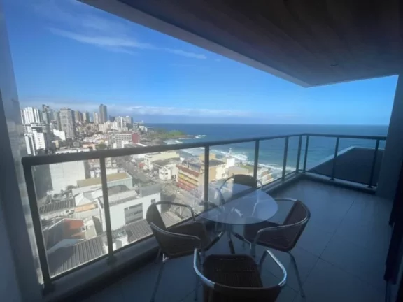Foto do imóvel A 5ª Avenida Imóveis selecionou esse exclusivo Apt. no cobiçado NAU BARRA, planta MALDIVAS 2/4 suite 66,34m² andar alto, varandão c/ vista mar