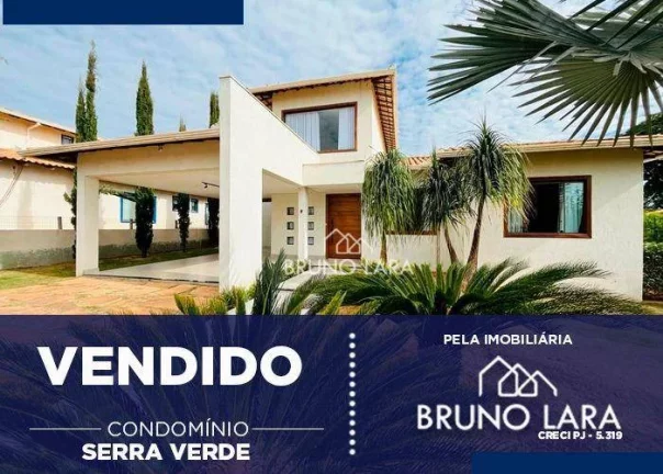 Foto do imóvel Casa com 4 dormitórios à venda, 500 m² por R$ 1.950.000,00 - Condomínio Serra Verde - Igarapé/MG