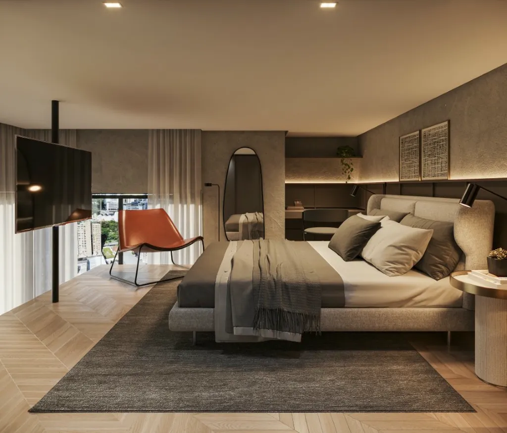Imagem Apartamento à venda no Centro de Curitiba-PR: 1 quarto, 1 banheiro, 24,38m² de área. A oportunidade que você esperava!