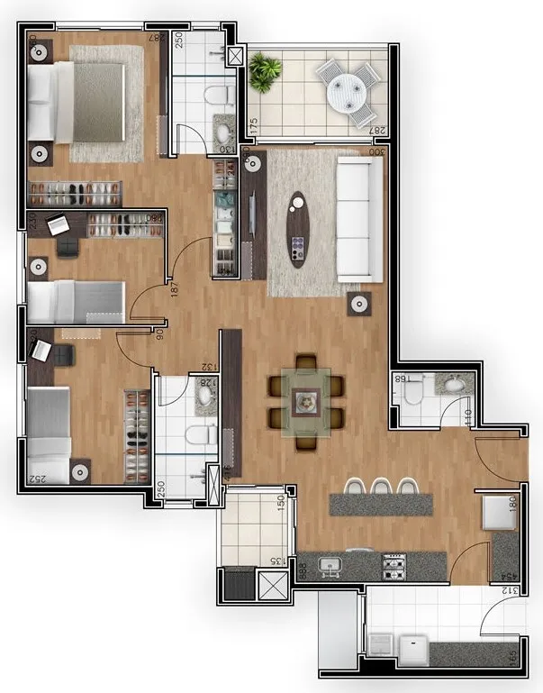 Imagem APARTAMENTO RESIDENCIAL em Curitiba - PR, Ahú