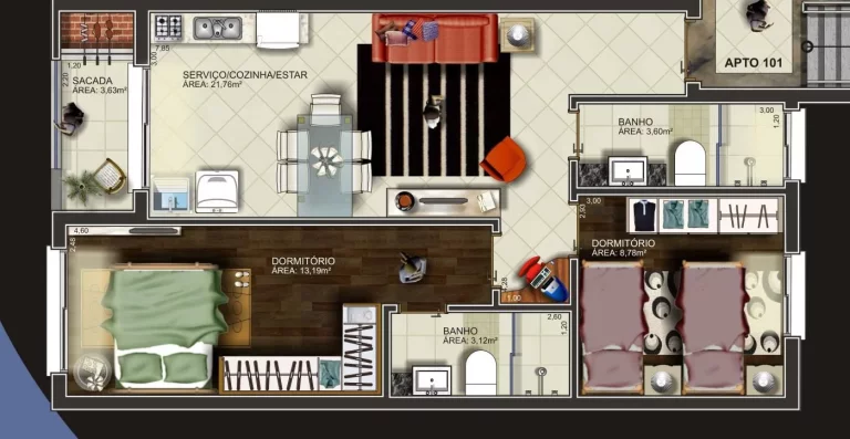 Imagem Apartamento 2 quartos sendo 1 suíte para venda no bairro Sagrada Família em Caxias do Sul