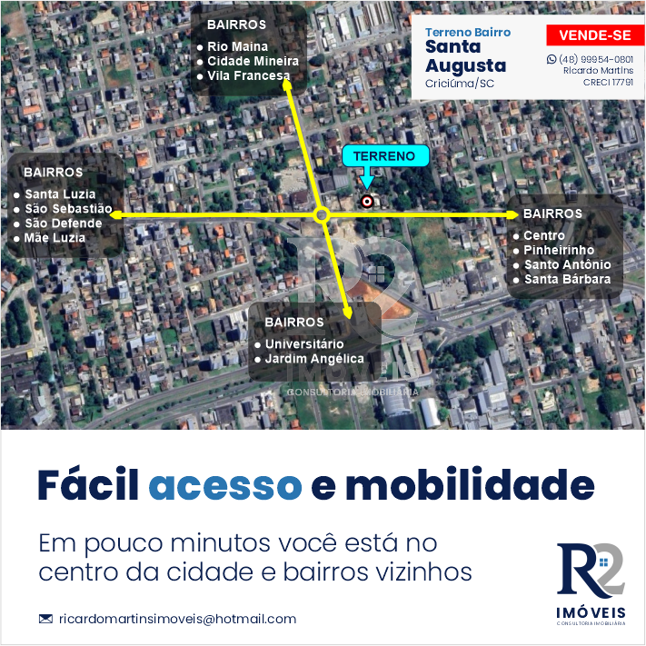 Imagem Terreno à Venda, 573 m² em Pinheirinho - Criciúma