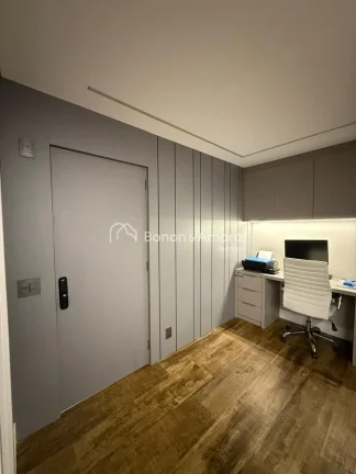Imagem Apartamento de 119 m² com vista para a piscina e sol da tarde, localizado no condomínio Horizon, e...