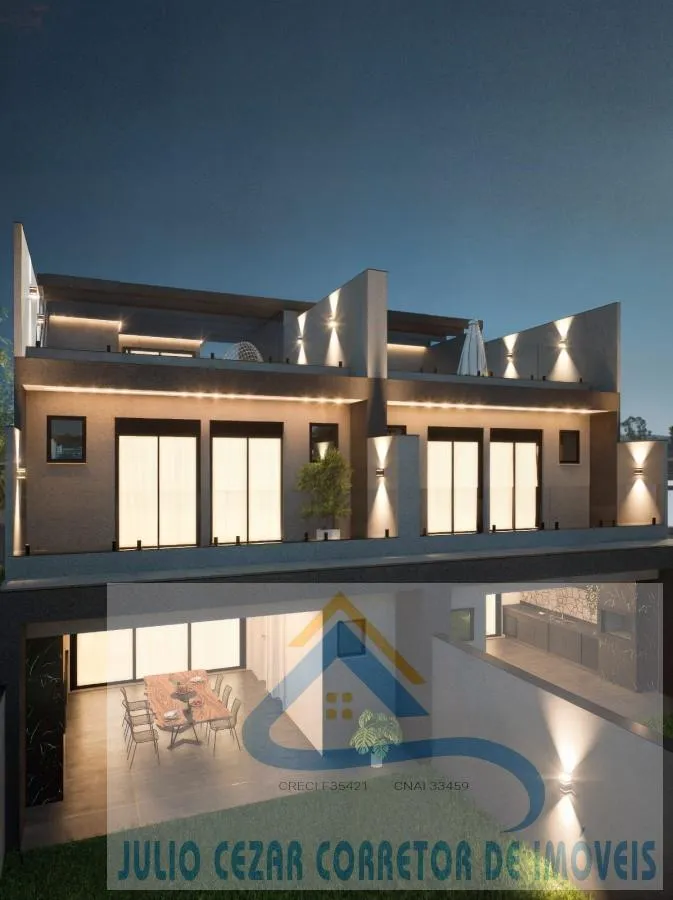 Imagem Triplex para Venda em São José dos Pinhais, São Pedro, 3 dormitórios, 3 suítes, 5 banheiros, 6 vagas