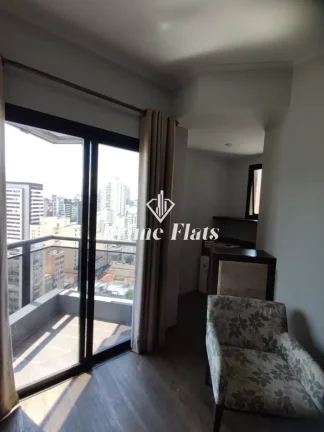 Imagem Flat disponível para locação no Hotel Massis, com 50m², 1 dormitório e 1 vaga de garagem