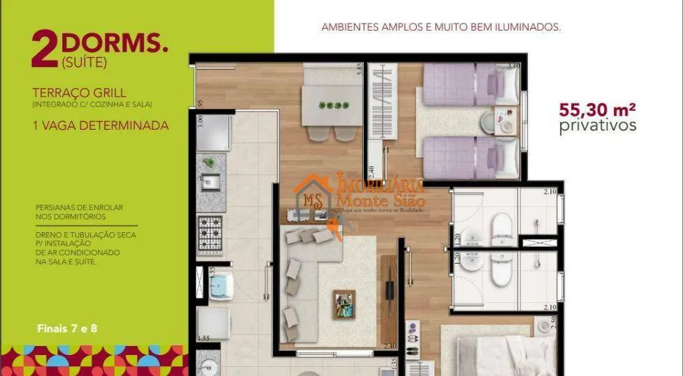 Imagem Apartamento com 2 dormitórios à venda, 55 m² por R$ 600.000,00 - Vila Rosália - Guarulhos/SP