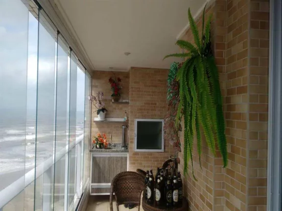 Imagem Apartamento com 3 dorms, Mirim, Praia Grande - R$ 780 mil, Cod: 433