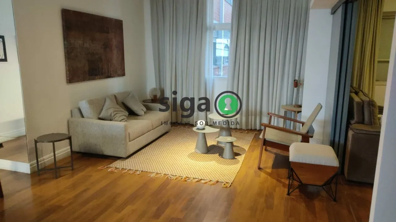 Foto do imóvel Apto com 137m² para Locação Mobiliado ou não, no Jardim Paulista, com 1 suite e 1 vaga