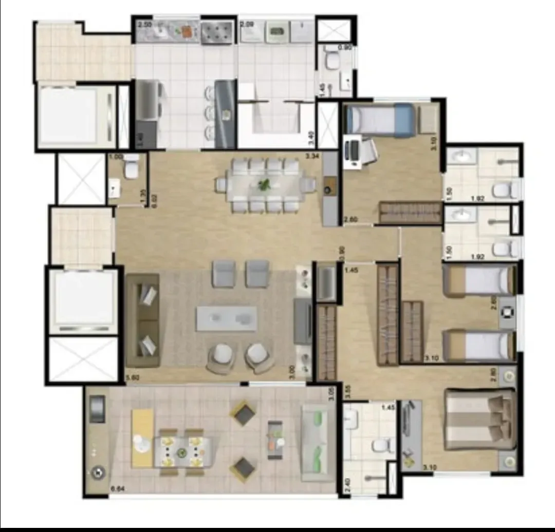 Imagem Apartamento com 3 Quartos à Venda, 134 m² em Bosque da Saúde - São Paulo
