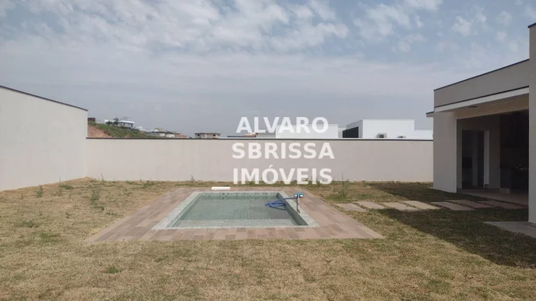Imagem Linda casa nova térrea à venda com 3 suítes e piscina no Condomínio Campos de Santo Antônio II em Itu SP