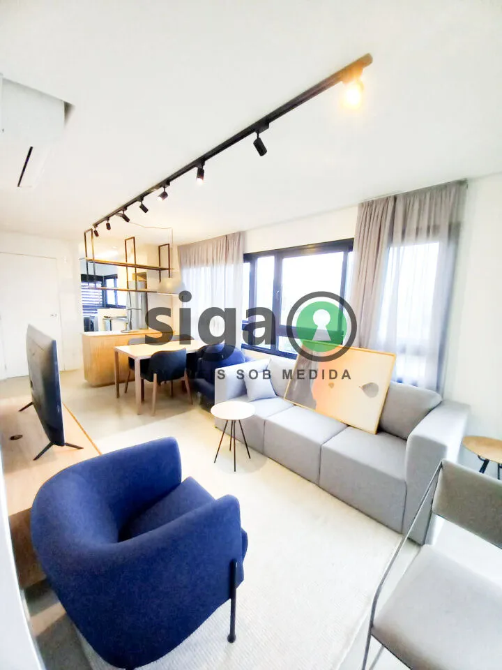 Imagem Apartamento para locação de 65m² em Pinheiros com 2 quartos Mobiliado - São Paulo/SP