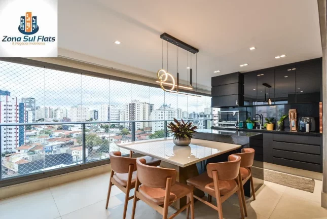 Imagem Apartamento à Venda Em Mirandópolis Com 3 Suítes, Varanda Gourmet e 2 Vagas