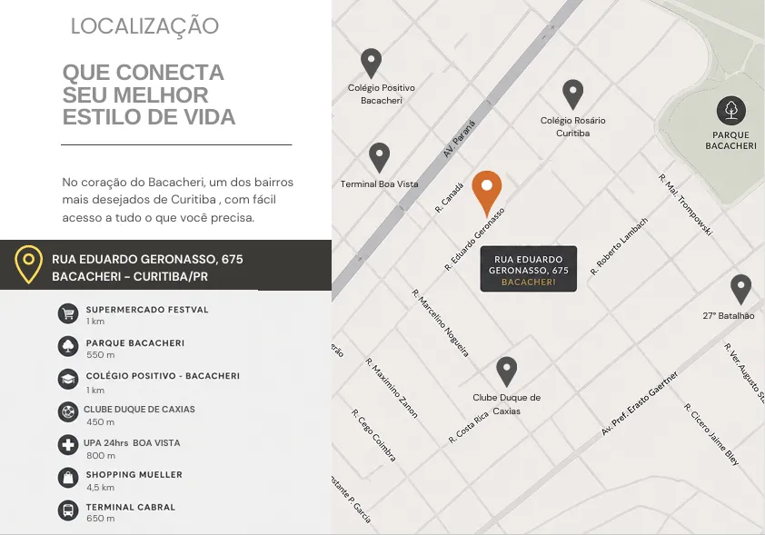Imagem Apartamento para Venda em Curitiba, Bacacheri, 1 dormitório, 1 suíte, 1 banheiro