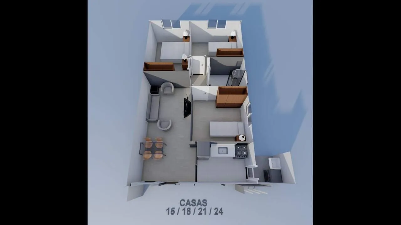 Imagem 3 QUARTOS+CONDOMÍNIO FECHADO+CASAS PLANAS INDIVIDUAIS+NÃO GEMINADAS+