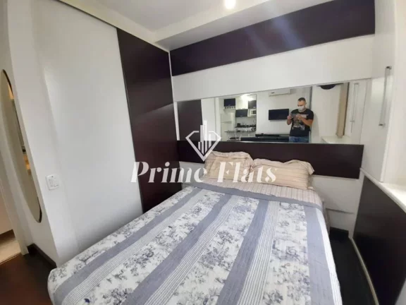 Imagem Flat disponível para venda no Condomínio Edifício Espaço Alpha com 45m², 1 dormitório e 1 vaga