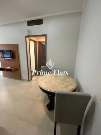Imagem Flat disponível para locação no Hotel Massis, com 50m², 1 dormitório e 1 vaga de garagem