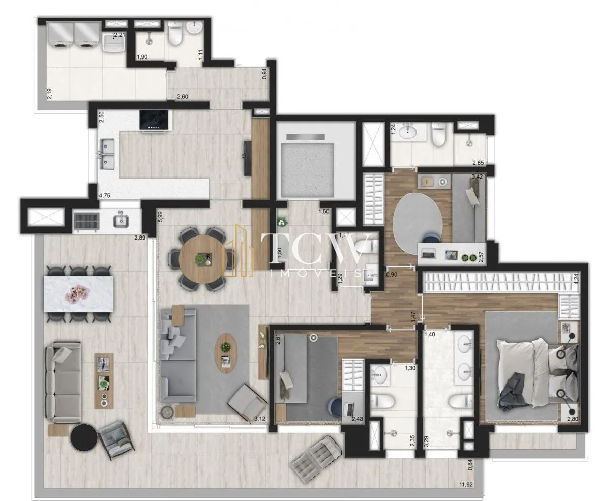Imagem Apartamento à venda no bairro Moema - São Paulo/SP, Zona Sul
