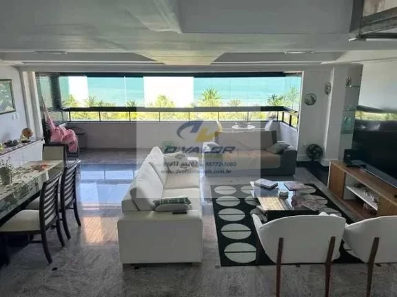 Imagem Vendo Cobertura Duplex, com vista para o mar, 347m², 3 suítes, sala p/ 3 ambientes e 2 vagas