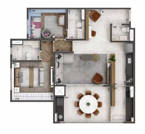 Imagem LIVING ONLY IPIRANGA - CYRELA - Apto de 70m², excelente localização, 600m do Metrô Alto do Ipiranga!
