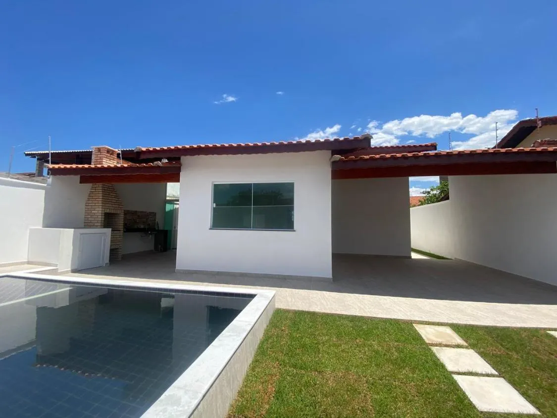 Foto do imóvel LINDA CASA NOVA COM PISCINA A 520 METROS DO MAR NO BOPIRANGA