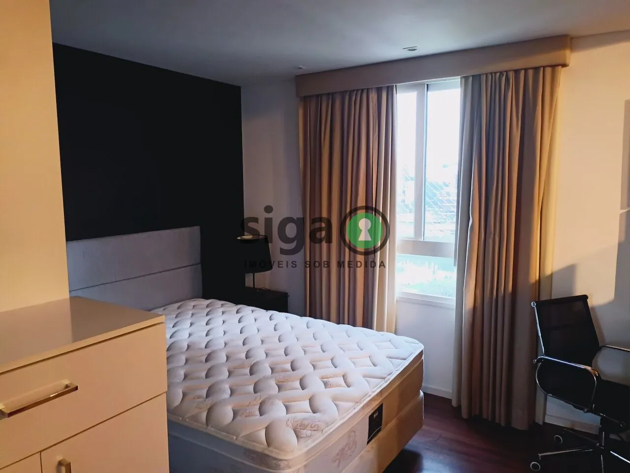 Imagem Apartamento Mobiliado com 1 quarto, 2 banheiros e 1 vaga para alugar no Brooklin