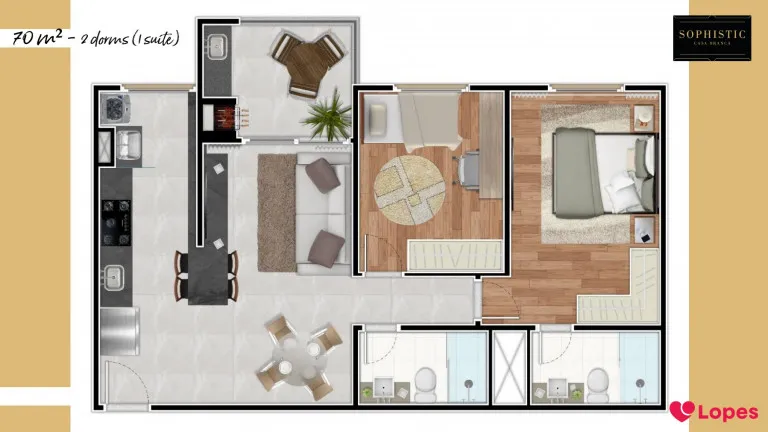 Imagem Apartamento com 3 Quartos à Venda, 83 m² em Casa Branca - Santo André