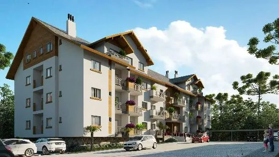 Foto do imóvel Apartamento à venda em Gramado, Floresta, com 1 quarto, 46.94m2