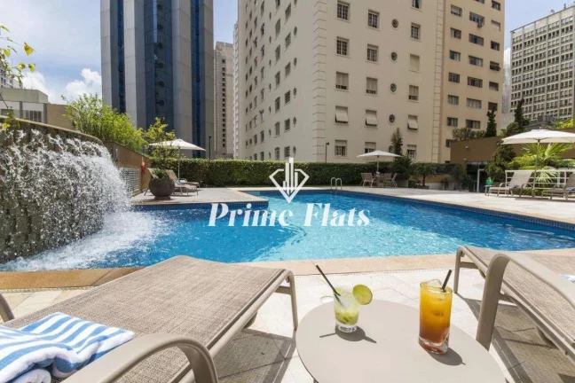 Imagem Flat disponível para venda no Transamérica Prime International Plaza, com 26m², 1 dormitório e 1 vaga