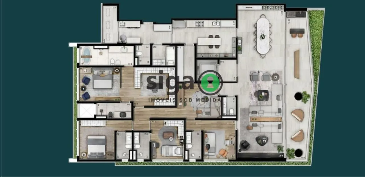Imagem APARTAMENTO A VENDA NO JARDIM PAULISTA COM 04 QUARTOS