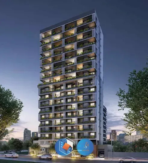 Imagem Apartamento para venda em Indianópolis com 1 quarto, sendo 1 suíte, 40m²