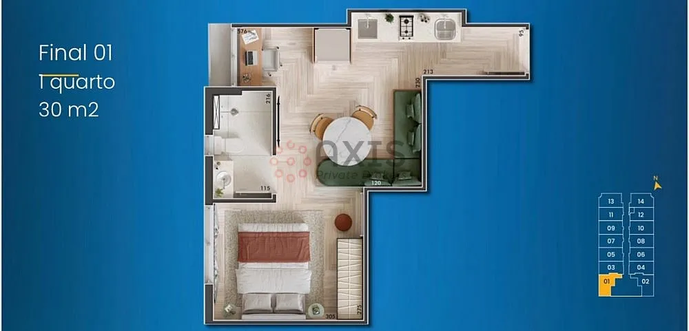 Imagem Apartamento 1 quarto no Centro - Lazer