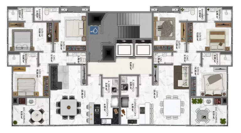 Imagem Seth Residence - Apartamento à venda no bairro Meia Praia - Itapema/SC